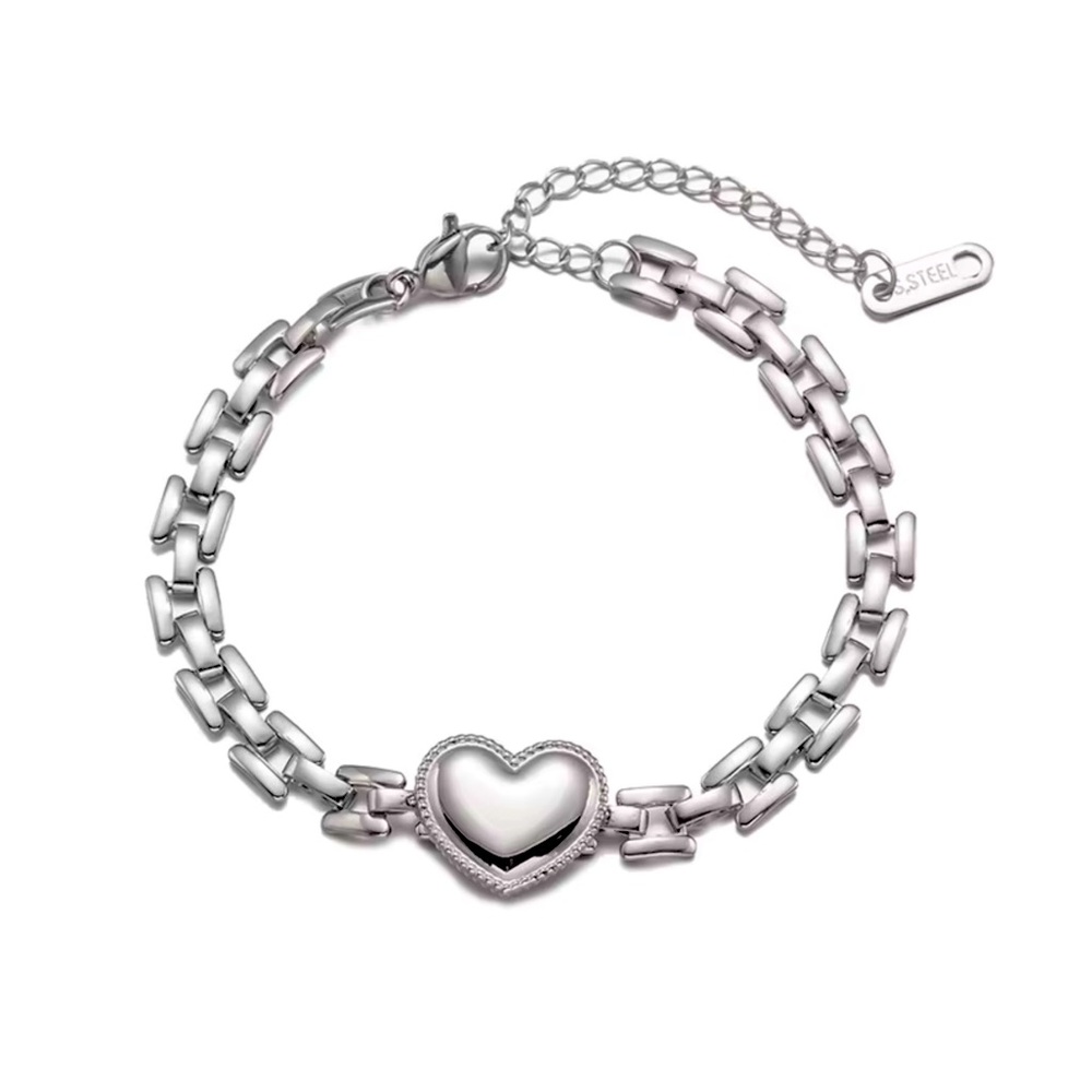 Stainless Steel Heart Bracelet